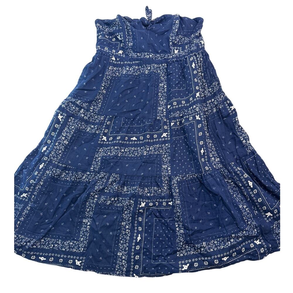 Universal Thread Women's Blue Paisley Print Strapless Sundress - Size XXL - NWT